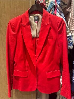 Vince Camuto Bright Red Tailored Blazer